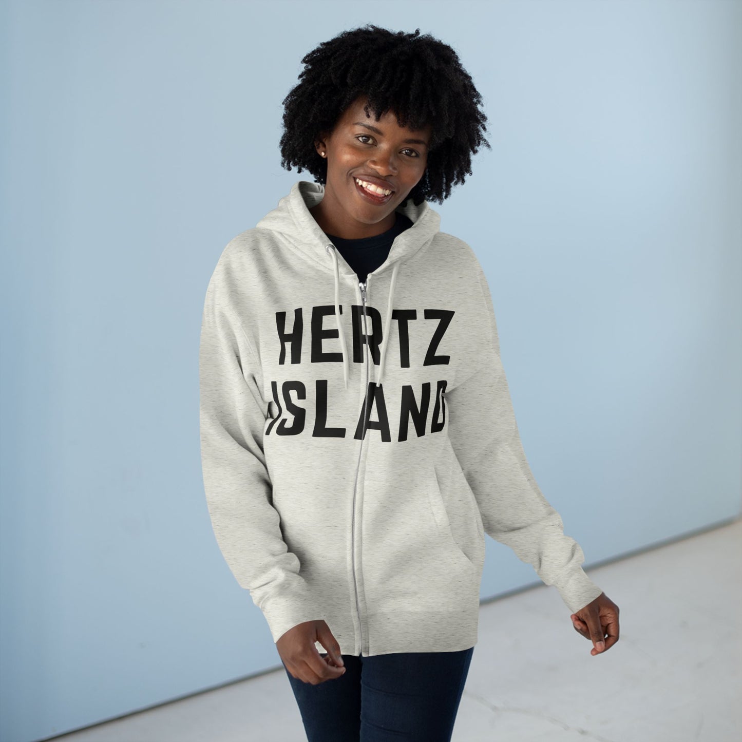 Hertz Island® Zip Hoodie (unisex)