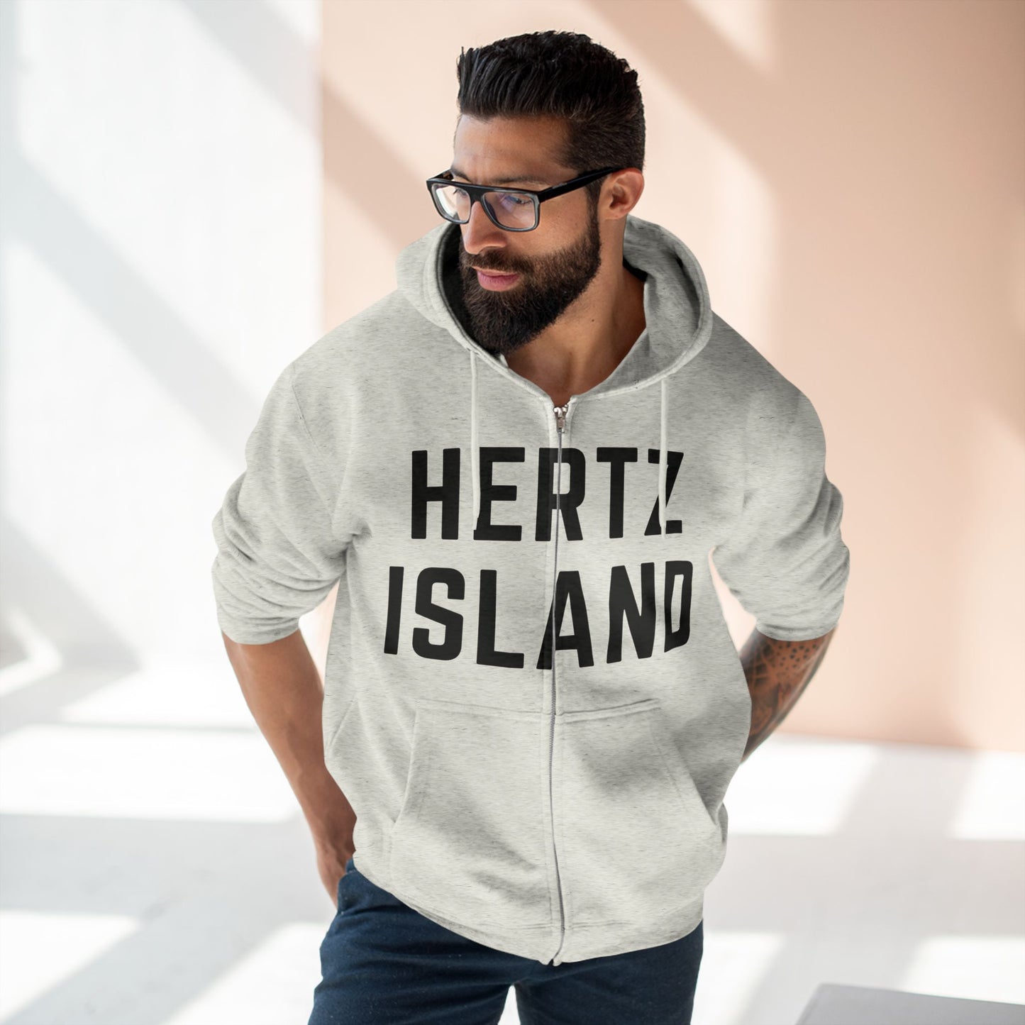 Hertz Island® Zip Hoodie (unisex)